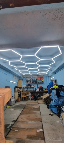 Naujas LED Hexagon Apšvietimas LED šviestuvas Šešiakampės Koriai
