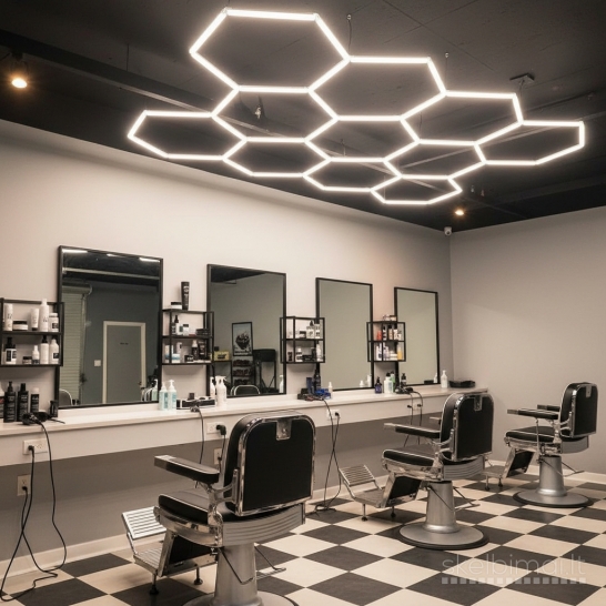 Naujas LED Hexagon Apšvietimas LED šviestuvas Šešiakampės Koriai