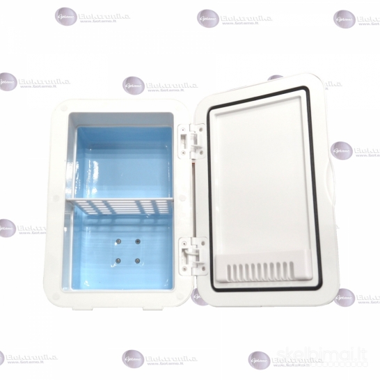 1030 Šaldytuvas mini XO CZ015 su LED veidrodžiu (baltas) – 8L talpa