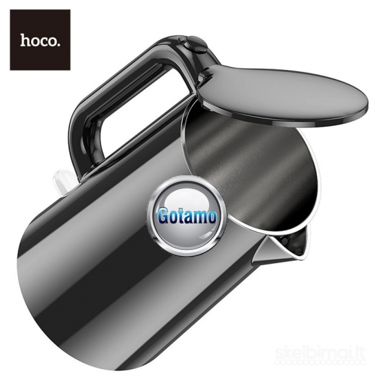 1031 Virdulys (arbatinukas) elektrinis Hoco HE11 1.7L 1800W, juodas