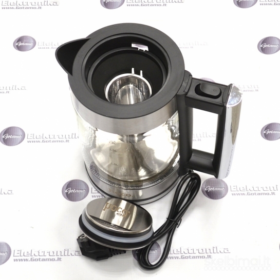 1032 Virdulys (arbatinukas) elektrinis Hoco HA01A 1.8L 1000W – Stiklo ir plieno