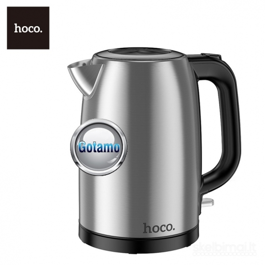 1033 Virdulys (arbatinukas) elektrinis Hoco HE12 1.7L 2200W, nerūdijančio plieno
