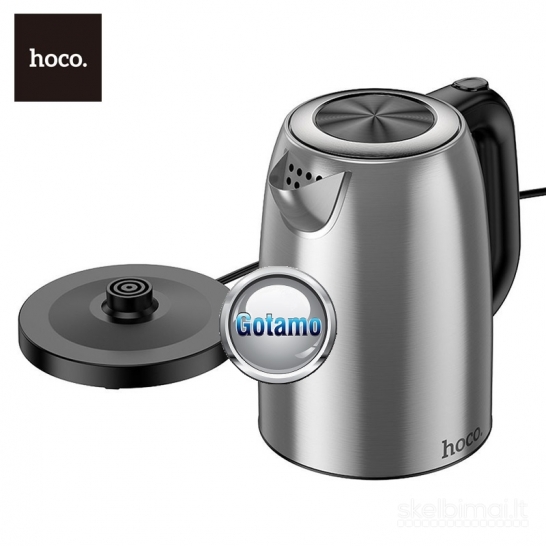1033 Virdulys (arbatinukas) elektrinis Hoco HE12 1.7L 2200W, nerūdijančio plieno
