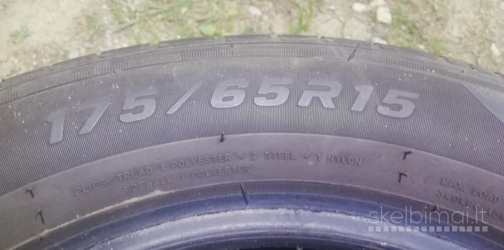 Vasarinės padangos 175/65 R15 6,6mm 2021m