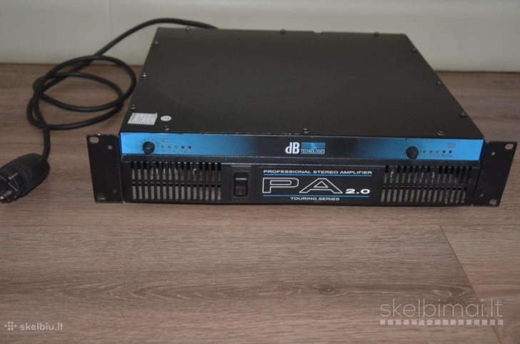 DB Technology PA 2.0 kokybiškas Pro stiprintuvas 2kW kaina 275€