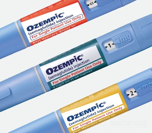 Ozempic iš vaistinės su receptu įvairių dozuočių