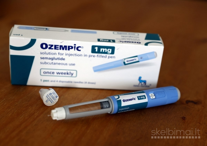 Orginalios Ozempic injekcijos 1mg viršsvoriui mesti
