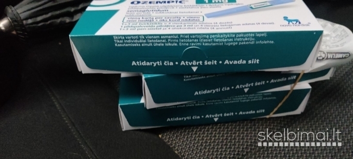 Orginalios Ozempic injekcijos 1mg viršsvoriui mesti