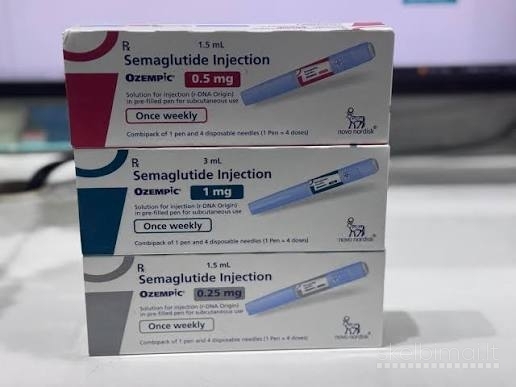 Ozempic 1MG i injekcijos svorio metimui su receptu iš LT