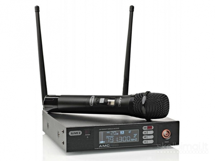 AMC iLive 2 Handheld radijo mikrofono komplektas su stotimi