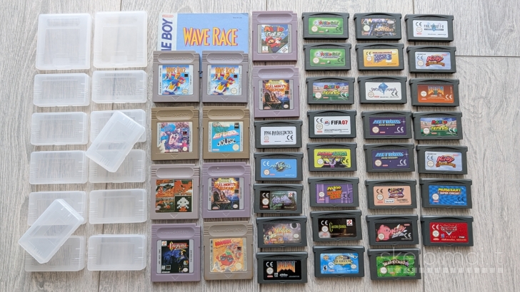 38vnt GameBoy / Game Boy Advance žaidimų disketės