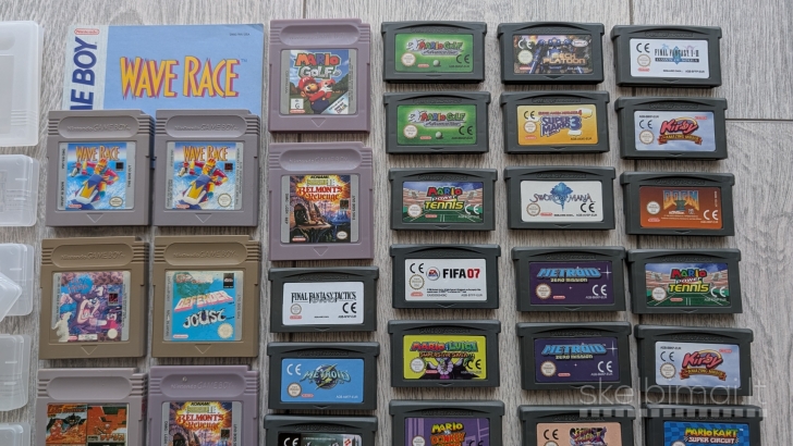 38vnt GameBoy / Game Boy Advance žaidimų disketės