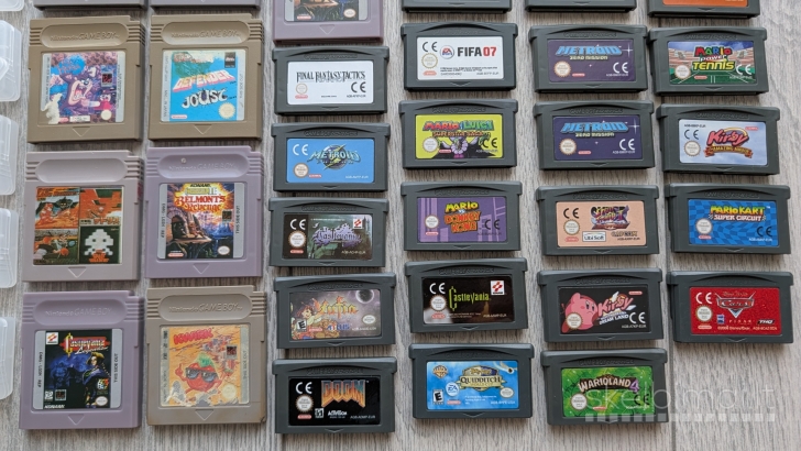 38vnt GameBoy / Game Boy Advance žaidimų disketės