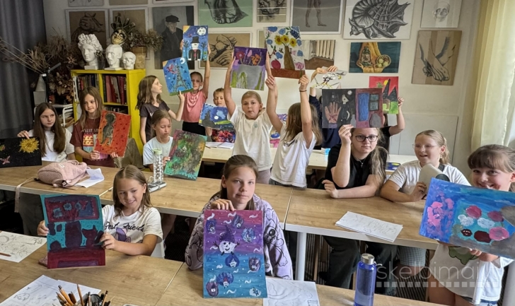 Kūrybinė vasaros stovykla "Jaunasis dailininkas" 7-14m. vaikams