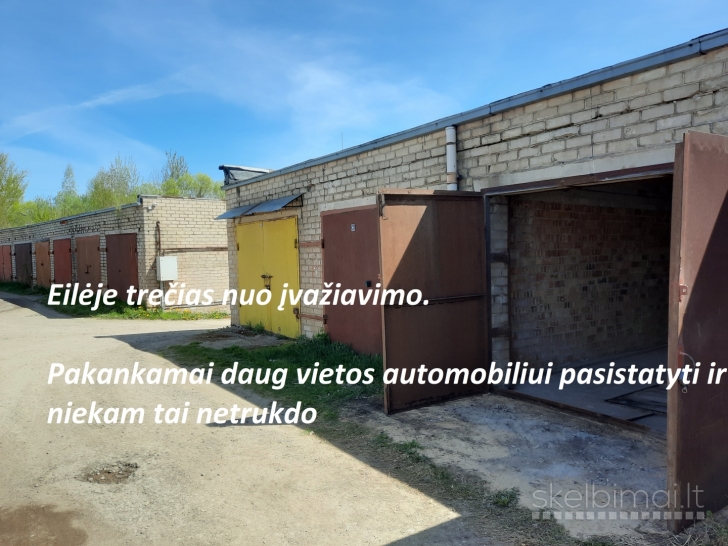 GARAŽO su rūsiu NUOMA KAUNO viduryje, CHEMIJOS G. 21B (Gričiupis/Dainava).