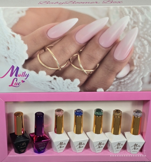 Gelinio lakavimo rinkinys Molly Nails Flashing