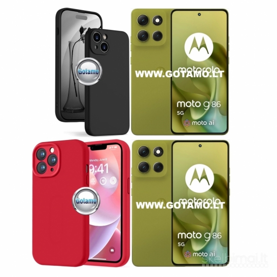 1038 B-Soft Plus dėklai nugarėlės Motorola Moto G86 WWW.GOTAMO.LT