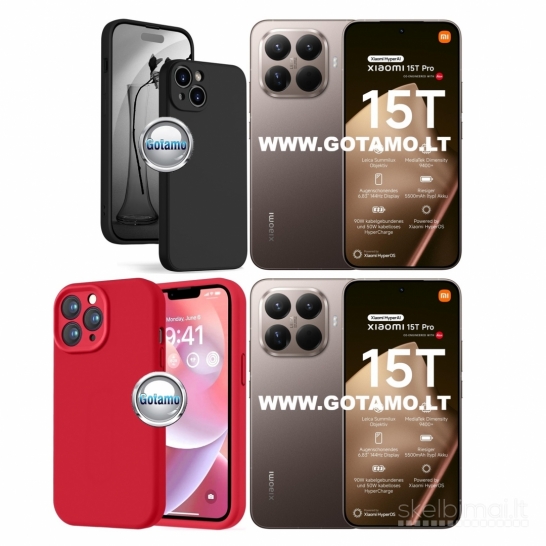 1041 B-Soft Plus dėklai nugarėlės Xiaomi 15T Pro WWW.GOTAMO.LT