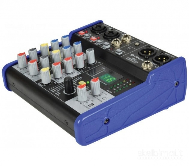 Citronic CSD-4, kompaktiškas mikšeris BT / AUX 16 programų