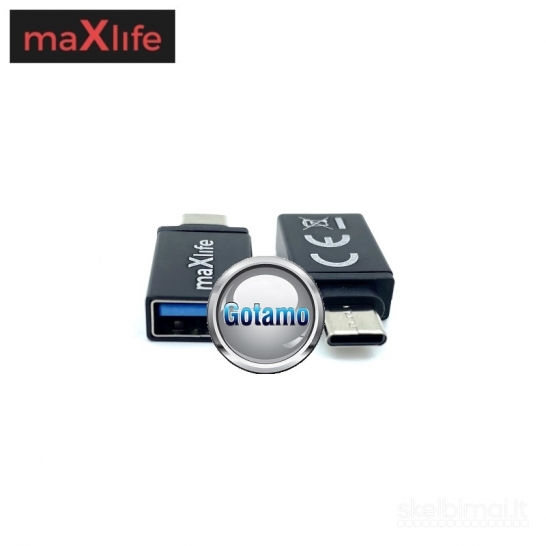1043 Type-C į USB 3.0 lizdą jungtis OTG maXlife WWW.GOTAMO.LT