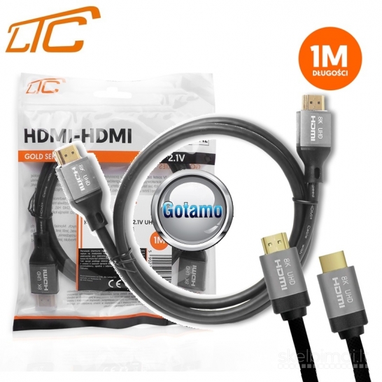 1049 HDMI į HDMI laidas 1 m 8K 60Hz LTC WWW.GOTAMO.LT