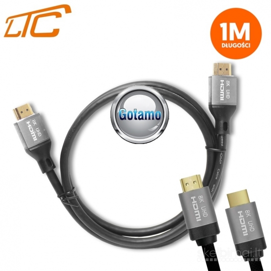 1049 HDMI į HDMI laidas 1 m 8K 60Hz LTC WWW.GOTAMO.LT