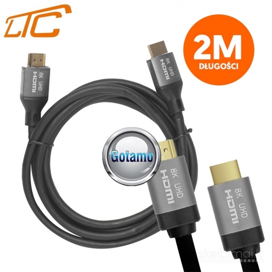 1050 HDMI į HDMI laidas 2 m 8K 60Hz LTC WWW.GOTAMO.LT
