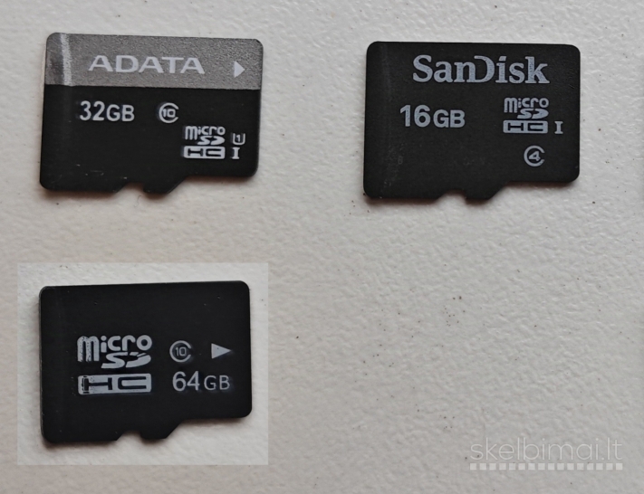 Atminties kortelės (Micro Sd), adapteris į Sd