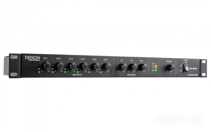 Denon Professional DN-306X – 6 kanalų garso mikseris