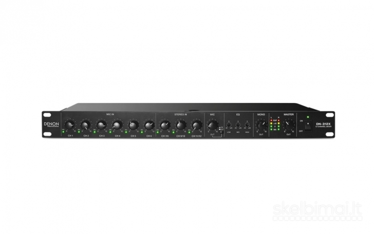 Denon Professional DN-312X – 12 kanalų linijinis mikšeris
