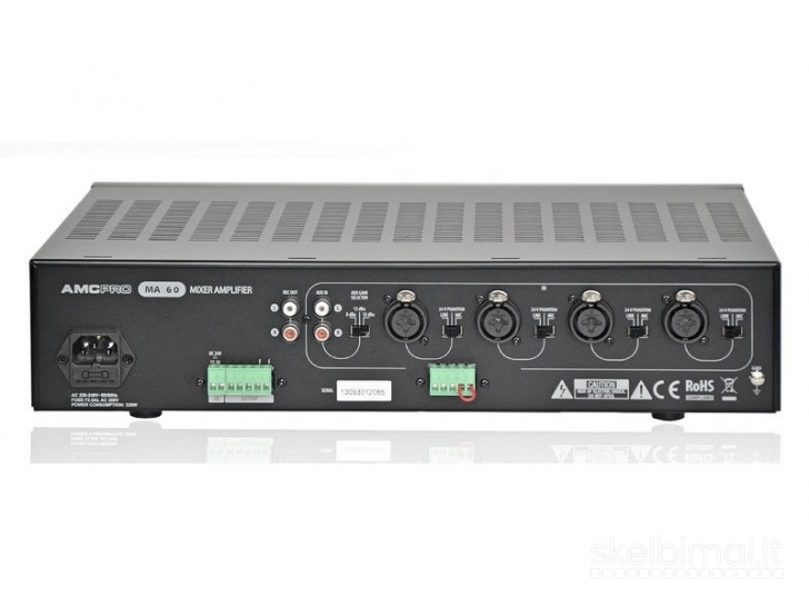 AMC MA 60, mono PA stiprintuvas - mikšeris