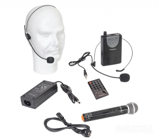BIZA SOUND PORT12UHF-MKII NEŠIOJAMA GARSO SISTEMA SU AKUMULIATORIUMI