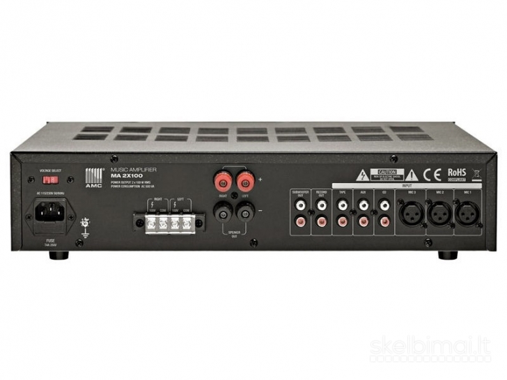 AMC MA 2x100 stereo stiprintuvas - mikšeris