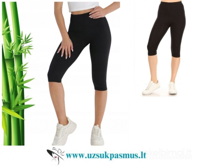 Bambukinės FYV, Bamboo tamprės moterims 3/4 ilgio, nuo S iki 5/6XL