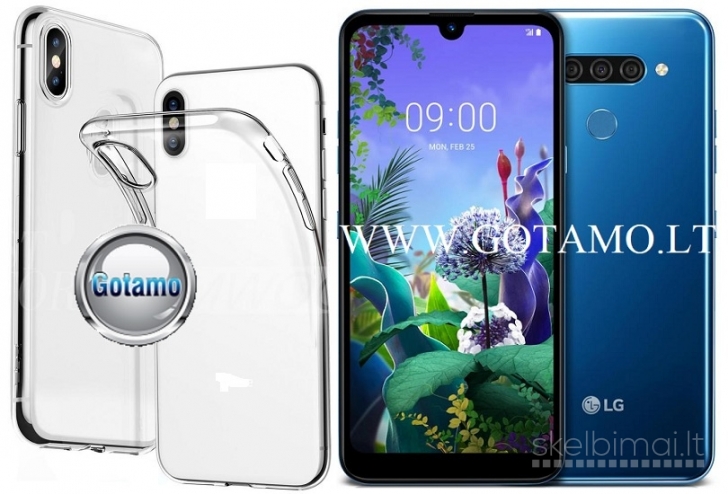 1072 Skin itin plonas skaidrus dėklas nugarėlė LG K50 / LG Q60 WWW.GOTAMO.LT