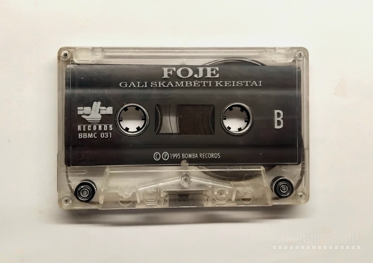 FOJE audio kasetės 6 albumai + Vhs Foje filmas "14"