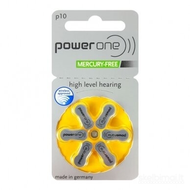 KLAUSOS APARATŲ BATERIJOS POWER ONE 10, 60 VNT., ŠIAULIAI