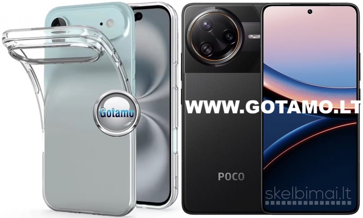 1097 C-Clear skaidri nugarėlė Xiaomi Poco F7 Pro / Poco F7 Ultra WWW.GOTAMO.LT