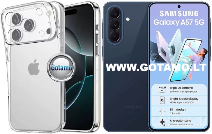 1098 C-Clear Plus skaidri nugarėlė Samsung Galaxy A57 WWW.GOTAMO.LT
