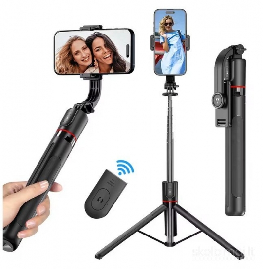Stovas – asmenukių selfie lazda 170 cm + Bluetooth pultelis