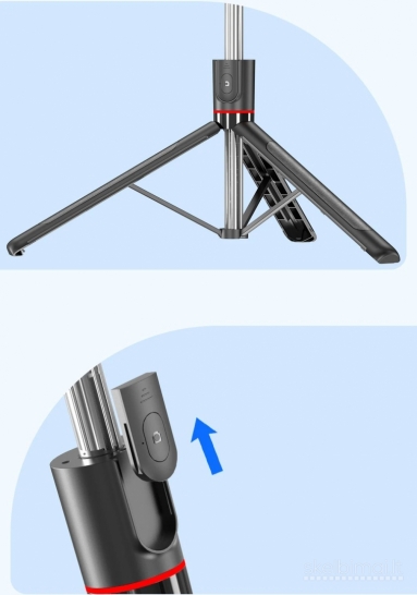 Stovas – asmenukių selfie lazda 170 cm + Bluetooth pultelis