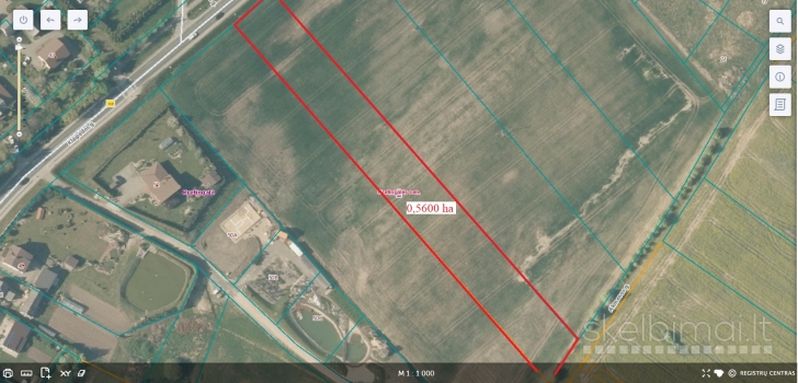 Parduodamas labai pigiai geroje vietoje 56,00 a žemės sklypas