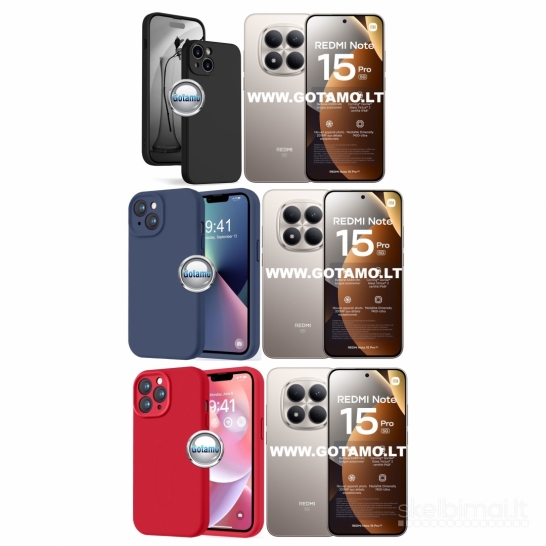 1107 B-Soft Plus dėklai nugarėlės Xiaomi Redmi Note 15 Pro 5G