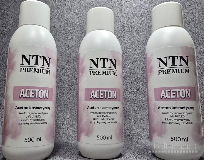 Nagų acetonas geliniam lakui šalinti 500ml NTN Premium