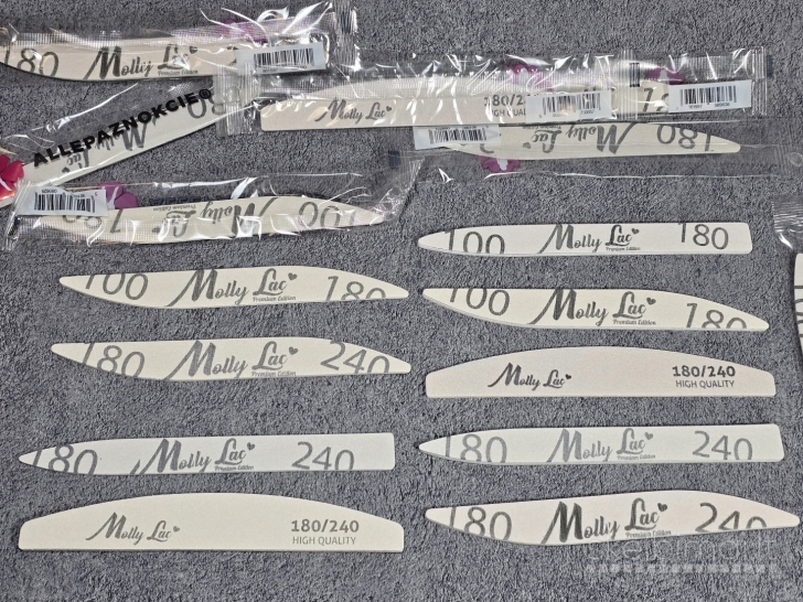 Supakuotos nagų dildės Molly 100/180 ir 180/240