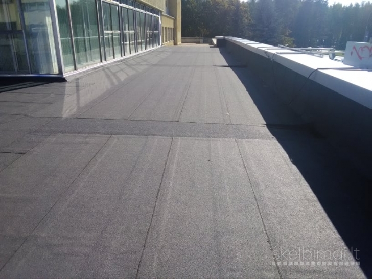 Plokščių stogų dengimas,šiltinimas,remontas.pamatų hidroizoliacija