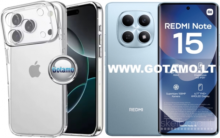 1110 C-Clear Plus skaidri nugarėlė Xiaomi Redmi Note 15 4G / 15 5G / Poco M8 5G