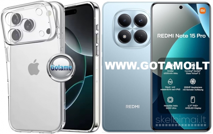 1111 C-Clear Plus skaidri nugarėlė Xiaomi Redmi Note 15 Pro 4G