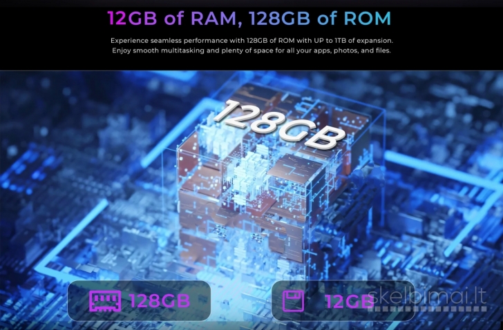 Naujas Išmanusis Telefonas HOTWAV Note 15 Pro 128GB/12GB, Galinga Baterija
