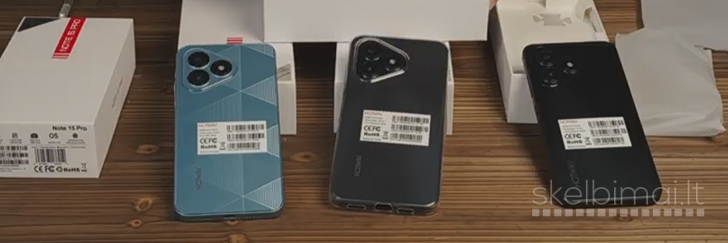 Naujas Išmanusis Telefonas HOTWAV Note 15 Pro 128GB/12GB, Galinga Baterija